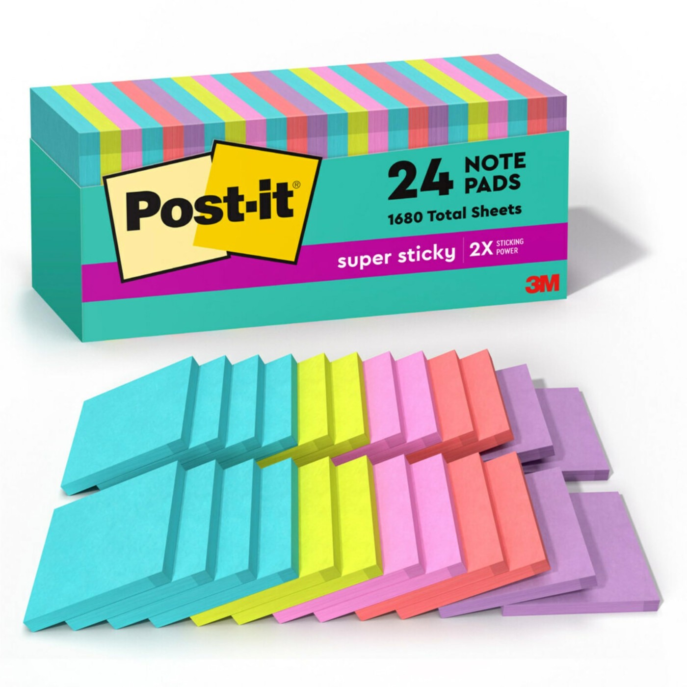 3M Post-it Super Sticky Notes Value Pack